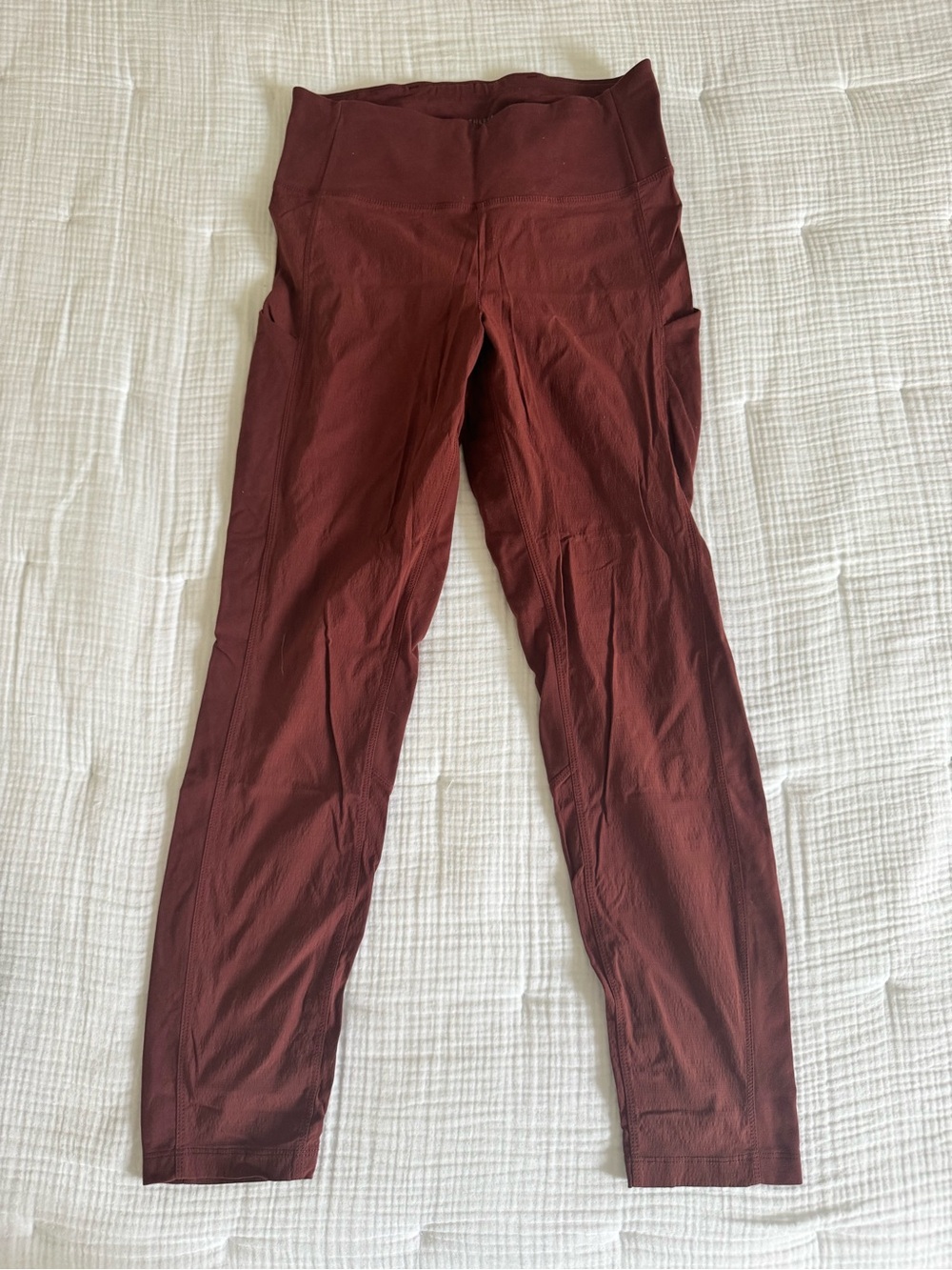 Athleta High-Rise Leggings in Deep Burgundy